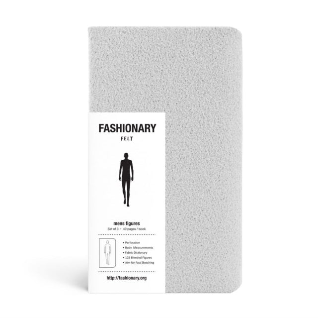 Fashionary Mini Felt Mens Grey By Fashionary