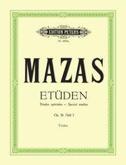 Studies Op36 Vol1 Etudes Speciales By Mazas