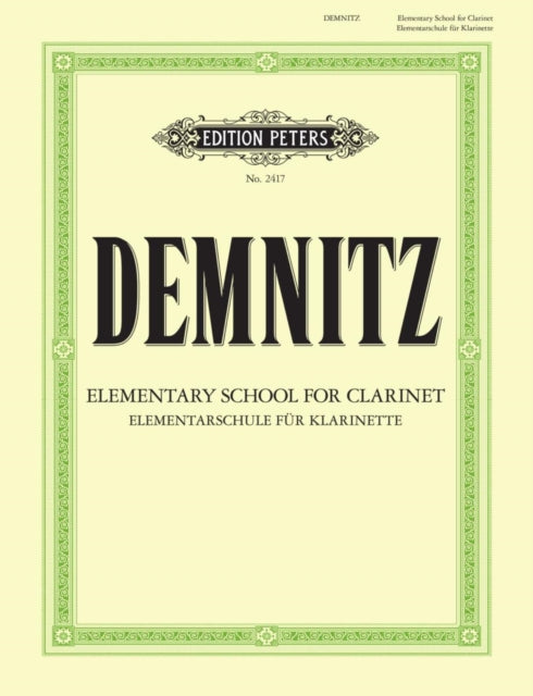 Elementary School For Clarinet By Demnitz