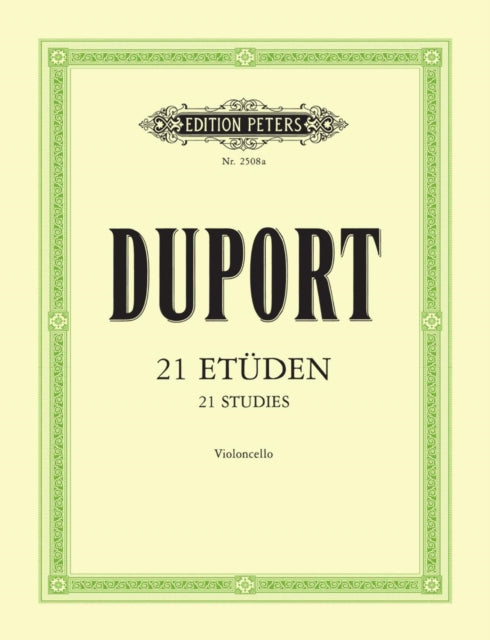 21 Studies For Cello By Duport