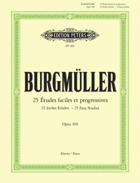 25 Easy Studies Op100 For Piano By Burgmuller
