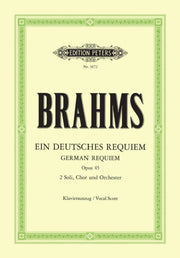German Requiem Op 45 Vocal Score By Brahms, Johannes