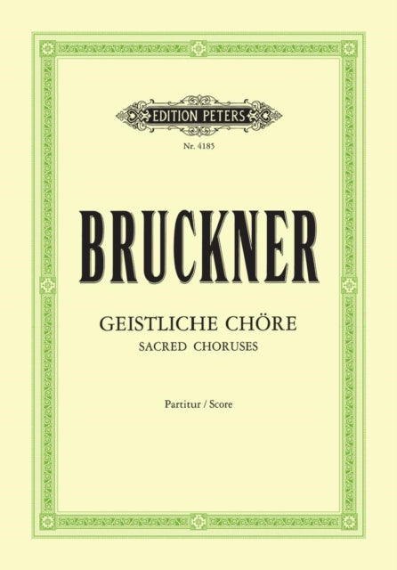 10 Sacred Choruses Vocal Score By Bruckner, Anton