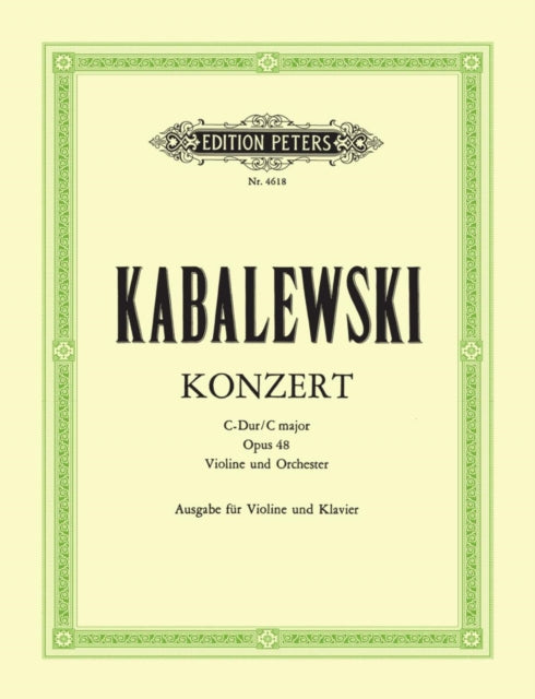 Violin Concerto In C Op48 By Kabalevsky, Dmitri