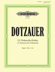 113 Cello Exercises Vol 1 131 By Dotzauer, Friedrich