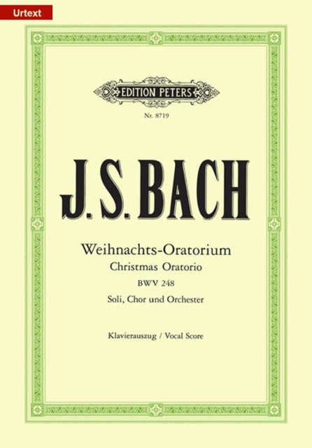 Christmas Oratorio Vocal Score German By Bach, Johann Sebasti