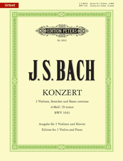 Concerto For 2 Violins In D Min Bwv1043 By Bach, Johann Sebasti
