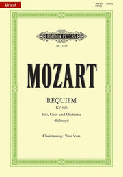 Requiem K626 Vocal Score Urtext By Mozart, Wolfgang Ama