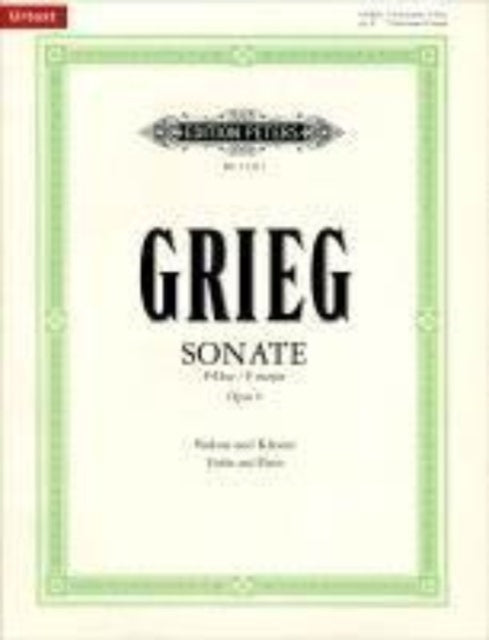 Sonata For Violin & Piano No 1 In F Majo By Grieg, Edvard