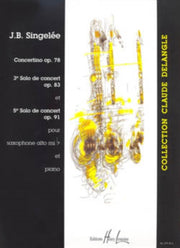 Solos De Concert Op78 Alto Saxophone & P By Singelee, Jean-bapti