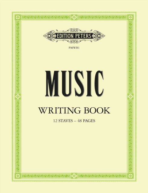 Peters Music Writing Book Portrait