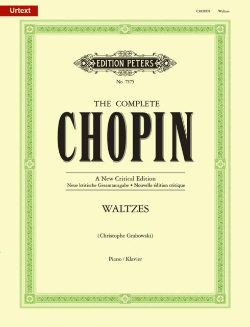 Waltzes Complete New Critical Edition By Chopin, Fryderyk