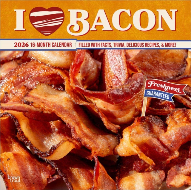 I Love Bacon 2026 Square Flap