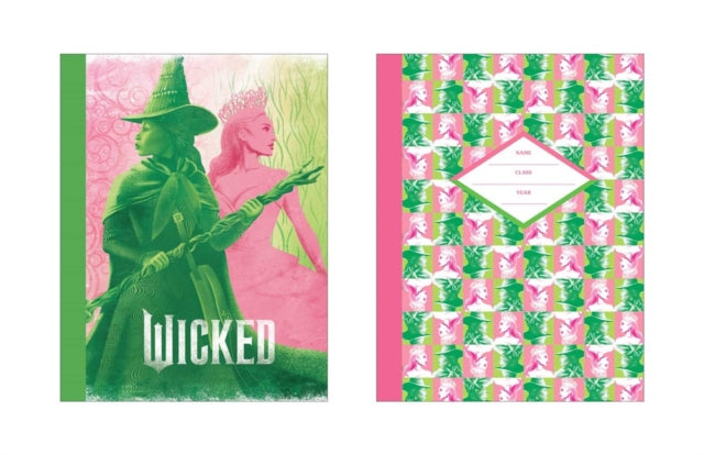 Wicked Pink & Green Notebook Set Of 2