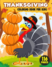 Thanksgiving Coloring Book For Kids: Sim