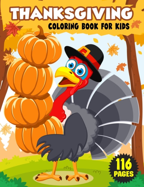 Thanksgiving Coloring Book For Kids: Sim