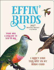 Effin Birds 2027 Monthlyweekly Planner C By Reynolds, Aaron