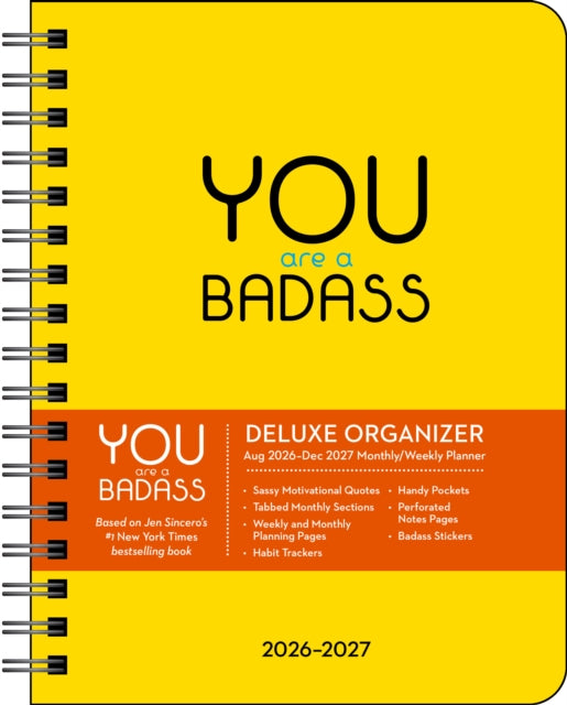 You Are A Badass Deluxe Organizer 17mont By Sincero, Jen