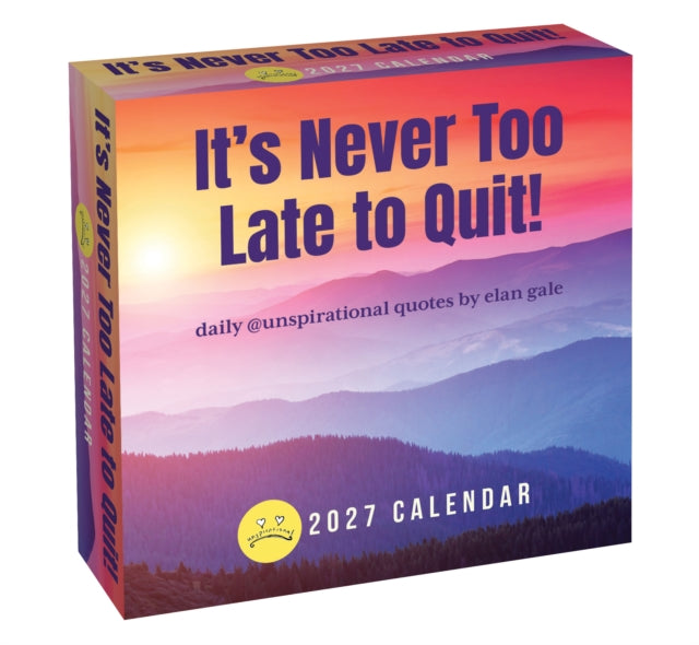Unspirational 2027 Daytoday Calendar By Gale, Elan