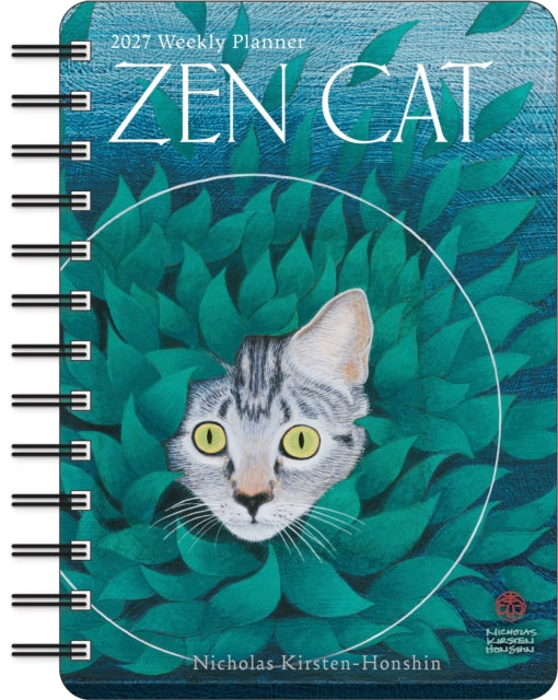 Zen Cat 2027 Weekly Planner Calendar By Kirsten-honshin, Nic