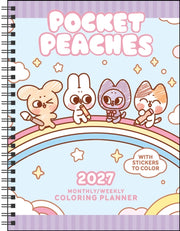 Pocket Peaches 2027 Monthlyweekly Colori By Wang, Dora