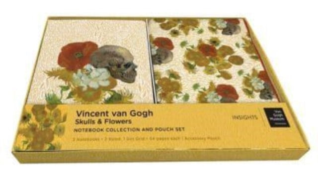 Van Gogh Skulls & Flowers Sewn Notebook
