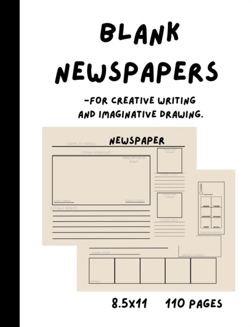 Blank Newspapers For Creative Writing An By Marabel, K.a.